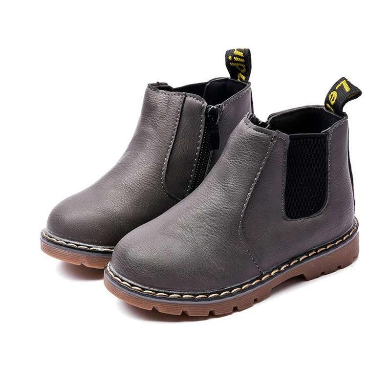 botas de couro infantil importada