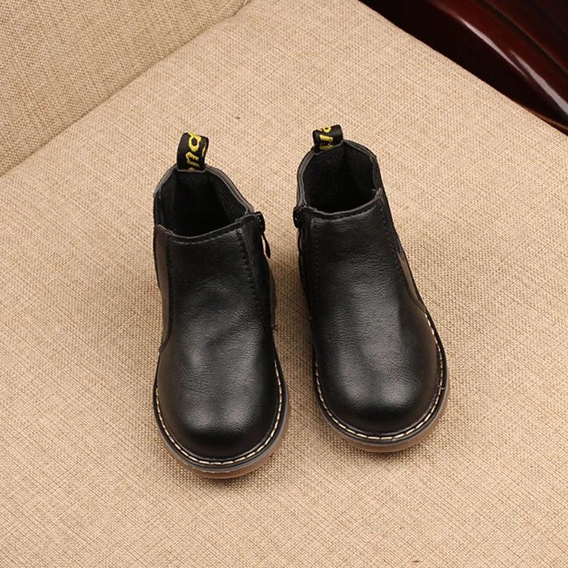 botas de couro infantil importada