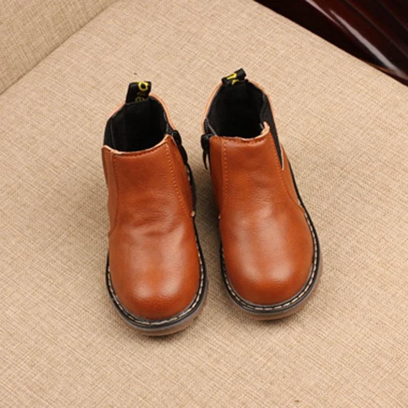 botas de couro infantil importada
