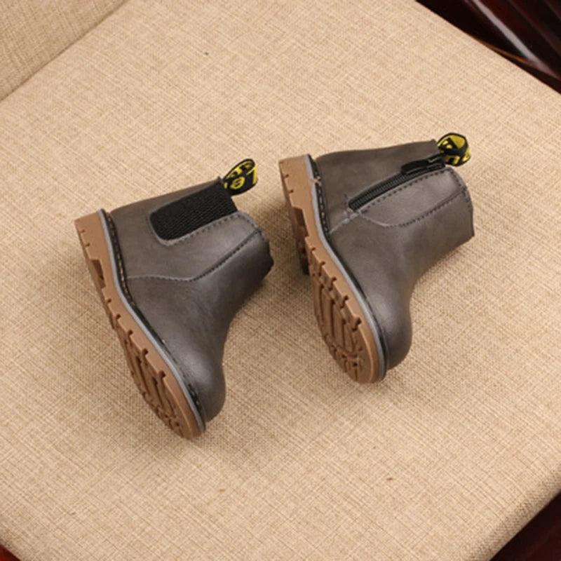botas de couro infantil importada