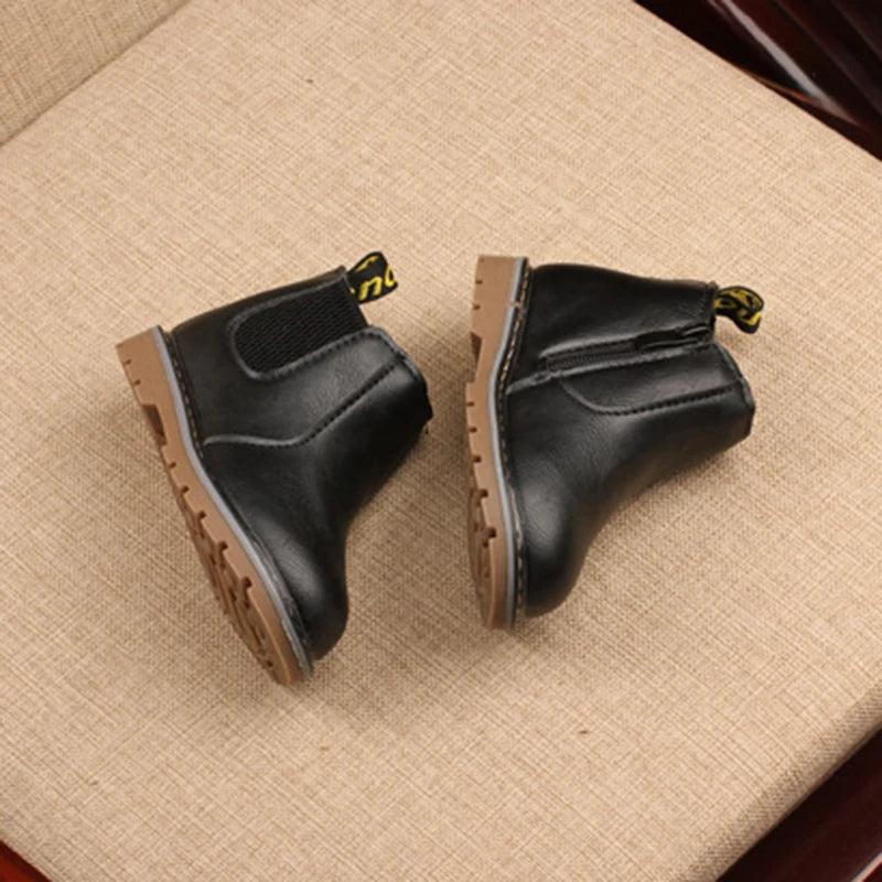 botas de couro infantil importada