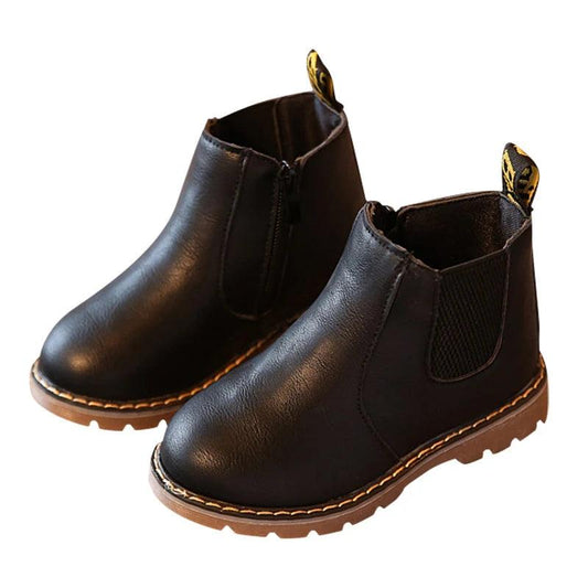botas de couro infantil importada